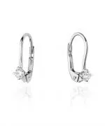Kolczyki Bonore ze Złota próby 585 z diamentem 0,14 ct