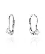 Kolczyki Bonore ze Złota próby 585 z diamentem 0,16 ct
