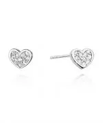 Kolczyki Bonore ze Złota próby 585 z diamentem 0,17 ct