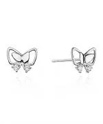 Kolczyki Bonore ze Złota próby 585 z diamentem 0,08 ct