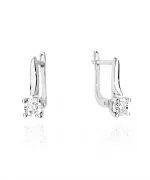 Kolczyki Bonore ze Złota próby 585 z diamentem 0,16 ct