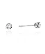 Kolczyki Bonore ze Złota próby 585 z diamentem 0,2 ct