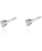 Kolczyki Bonore Elegant Bovolentaz białego złota próby 585 z diamentem 0,04 ct