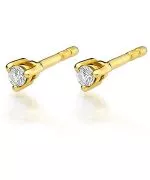 Kolczyki Bonore Elegant Montesarchioze złota próby 585 z diamentem 0,04 ct
