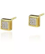Kolczyki Bonore Crystal Telese Termeze złota próby 585 z diamentem 0,15 ct