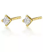 Kolczyki Bonore Elegant Tocco Caudioze złota próby 585 z diamentem 0,15 ct