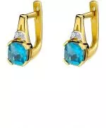 Kolczyki Bonore Elegant Porto Torresze złota próby 585 z topazem 1,1 ct