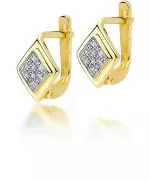 Kolczyki Bonore Crystal Vico Equenseze złota próby 585 z diamentem