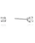 Kolczyki Bonore Elegant Montenarsz białego złota próby 585 z diamentem 0,01 ct