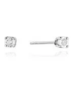 Kolczyki Bonore Elegant Palmanovaz białego złota próby 585 z diamentem 0,03 ct