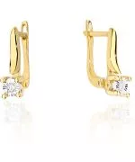 Kolczyki Bonore Elegant Mola Di Barize złota próby 585 z diamentem 0,03 ct