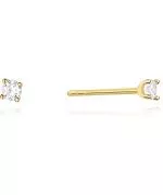 Kolczyki Bonore Elegant Palagianelloze złota próby 585 z diamentem 0,04 ct