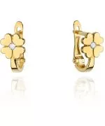 Kolczyki Bonore Blossom Sant'Arsenioze złota próby 585 z diamentem 0,03 ct