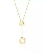 Łańcuszek Bonore 46 + 6 cm ze Złota próby 585 z diamentem 0,0145 ct