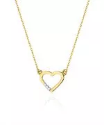 Łańcuszek Bonore 42 - 45 cm ze Złota próby 585 z diamentem 0,015 ct