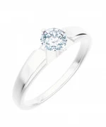 Pierścionek Bonore Elegant Rovasendaz białego złota próby 585 z diamentem 1 ct