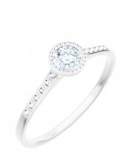 Pierścionek Bonore Crystal Romentinoz białego złota próby 585 z diamentem 0,4 ct