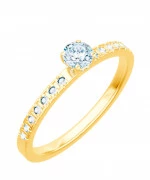 Pierścionek Bonore Crystal Santorsoze złota próby 585 z diamentem 0,5 ct