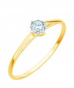 Pierścionek Bonore Elegant Arignanoze złota próby 585 z diamentem 0,4 ct