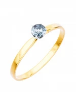 Pierścionek Bonore Elegant Ballabioze złota próby 585 z diamentem 0,4 ct