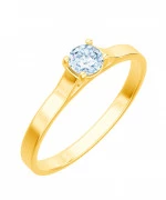 Pierścionek Bonore Elegant Crovianaze złota próby 585 z diamentem 0,5 ct