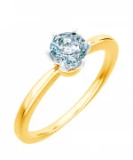 Pierścionek Bonore Elegant Gazzuoloze złota próby 585 z diamentem 0,7 ct
