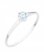 Pierścionek Bonore Elegant Ciorlanoz białego złota próby 585 z diamentem 0,4 ct