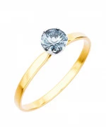 Pierścionek Bonore Elegant Diano Marinaze złota próby 585 z diamentem 1 ct