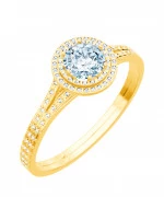 Pierścionek Bonore Crystal Piana Crixiaze złota próby 585 z diamentem 1 ct