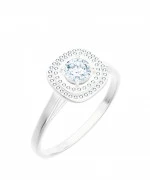 Pierścionek Bonore Crystal Grignascoz białego złota próby 585 z diamentem 0,5 ct