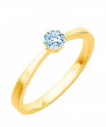 Pierścionek Bonore Elegant Introzzoze złota próby 585 z diamentem 0,4 ct