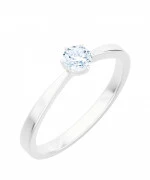 Pierścionek Bonore Elegant Tadasuniz białego złota próby 585 z diamentem 0,5 ct