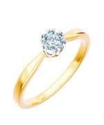 Pierścionek Bonore Elegant Bulciagoze złota próby 585 z diamentem 0,4 ct