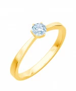 Pierścionek Bonore Elegant Malgrateze złota próby 585 z diamentem 0,4 ct
