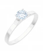 Pierścionek Bonore Elegant Gattinaraz białego złota próby 585 z diamentem 1 ct