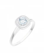 Pierścionek Bonore Crystal Pratellaz białego złota próby 585 z diamentem 0,7 ct