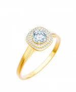 Pierścionek Bonore Crystal Bollengoze złota próby 585 z diamentem 0,7 ct
