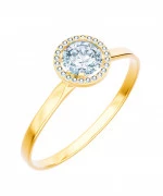 Pierścionek Bonore Crystal Borgone Susaze złota próby 585 z diamentem 1 ct