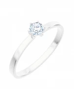 Pierścionek Bonore Elegant Masainasz białego złota próby 585 z diamentem 0,5 ct