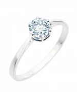 Pierścionek Bonore Elegant Varisellaz białego złota próby 585 z diamentem 0,7 ct