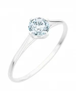 Pierścionek Bonore Elegant Vistrorioz białego złota próby 585 z diamentem 0,7 ct