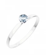 Pierścionek Bonore Elegant Masullasz białego złota próby 585 z diamentem 0,4 ct