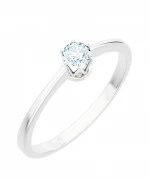 Pierścionek Bonore Elegant Lotzoraiz białego złota próby 585 z diamentem 0,5 ct