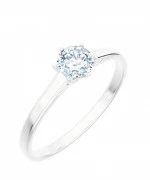 Pierścionek Bonore Elegant Casalucez białego złota próby 585 z diamentem 1 ct