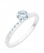 Pierścionek Bonore Crystal Comignagoz białego złota próby 585 z diamentem 0,7 ct