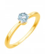 Pierścionek Bonore Elegant Felonicaze złota próby 585 z diamentem 0,4 ct