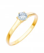 Pierścionek Bonore Elegant Angrognaze złota próby 585 z diamentem 0,4 ct