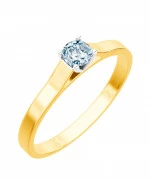 Pierścionek Bonore Elegant Callianoze złota próby 585 z diamentem 0,5 ct