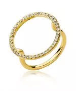 Pierścionek Bonore ze Złota próby 585 z diamentem 0,2 ct