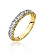 Pierścionek Bonore ze Złota próby 585 z diamentem 0,25 ct